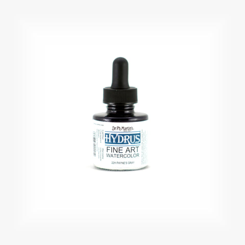 Dr. Ph. Martin's Hydrus Fine Art Watercolor, 1.0 oz, Payne's Gray (22H)