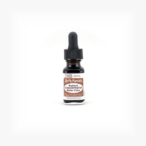 Dr. Ph. Martin's Radiant Concentrated Water Color, 0.5 oz, Sepia (28B)