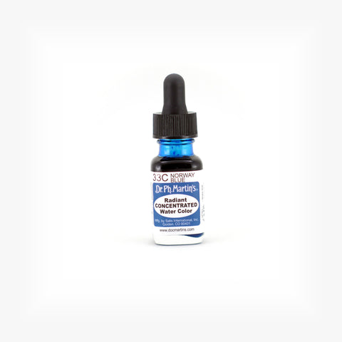 Dr. Ph. Martin's Radiant Concentrated Water Color, 0.5 oz, Norway Blue (33C)
