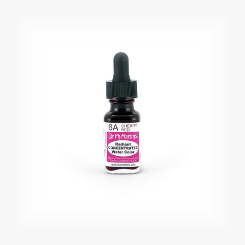 Dr. Ph. Martin's Radiant Concentrated Water Color, 0.5 oz, Cherry Red (6A)