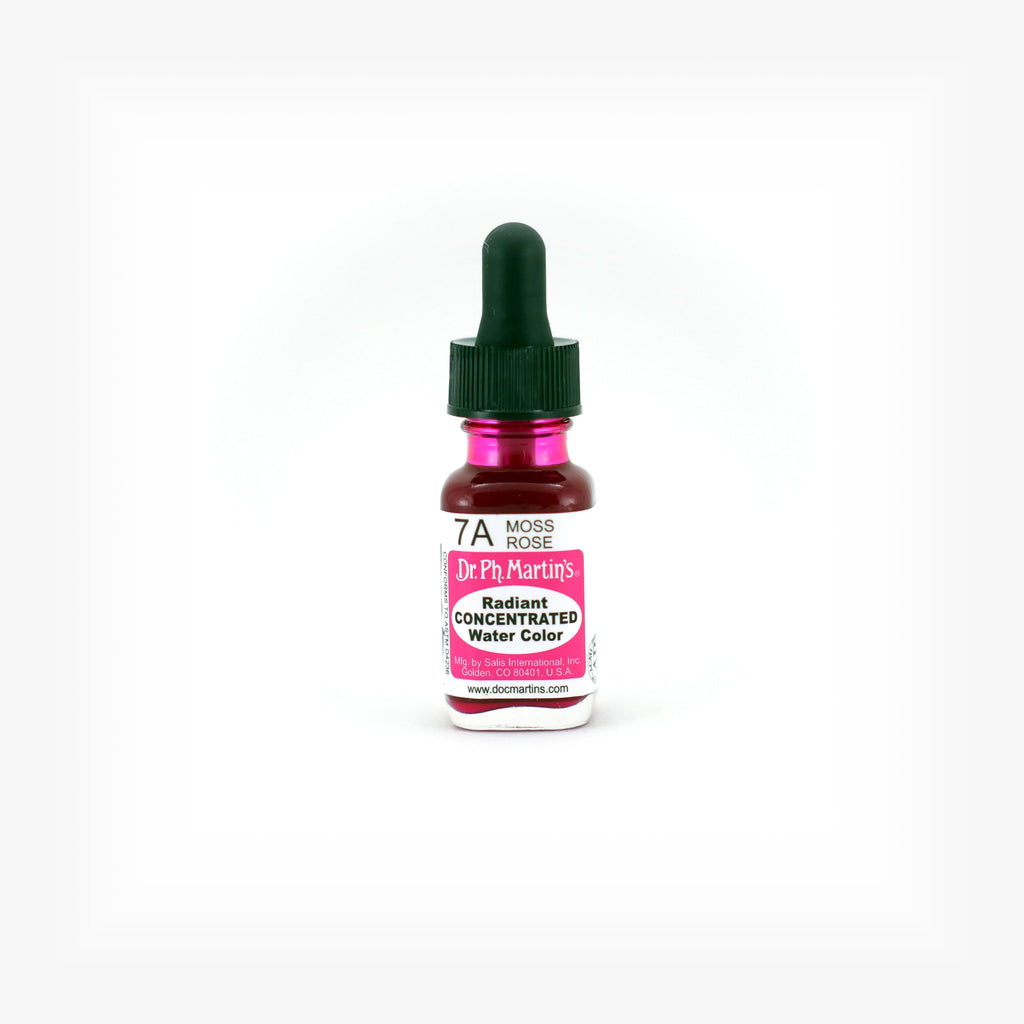 Dr. Ph. Martin's Radiant Concentrated Water Color, 0.5 oz, Moss Rose (7A)