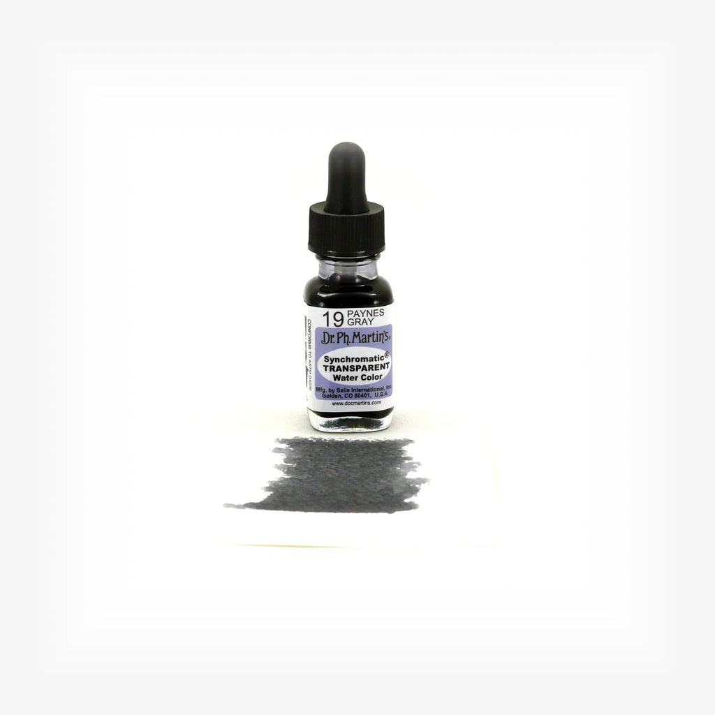 Dr. Ph. Martin's Synchromatic Transparent Water Color, 0.5 oz, Payne's Gray (19)