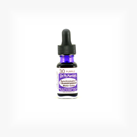 Dr. Ph. Martin's Synchromatic Transparent Water Color, 0.5 oz, Purple (30)