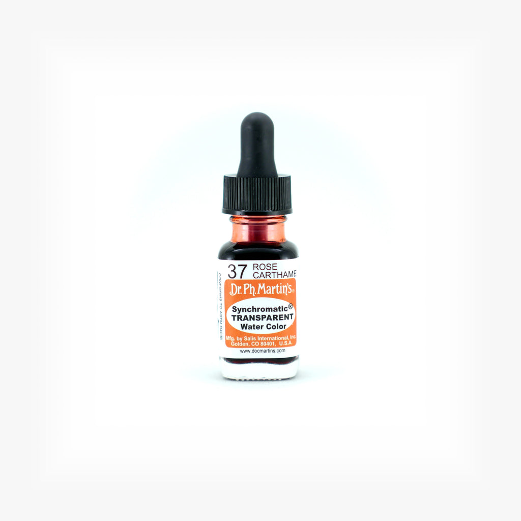 Dr. Ph. Martin's Synchromatic Transparent Water Color, 0.5 oz, Rose Carthame (37)