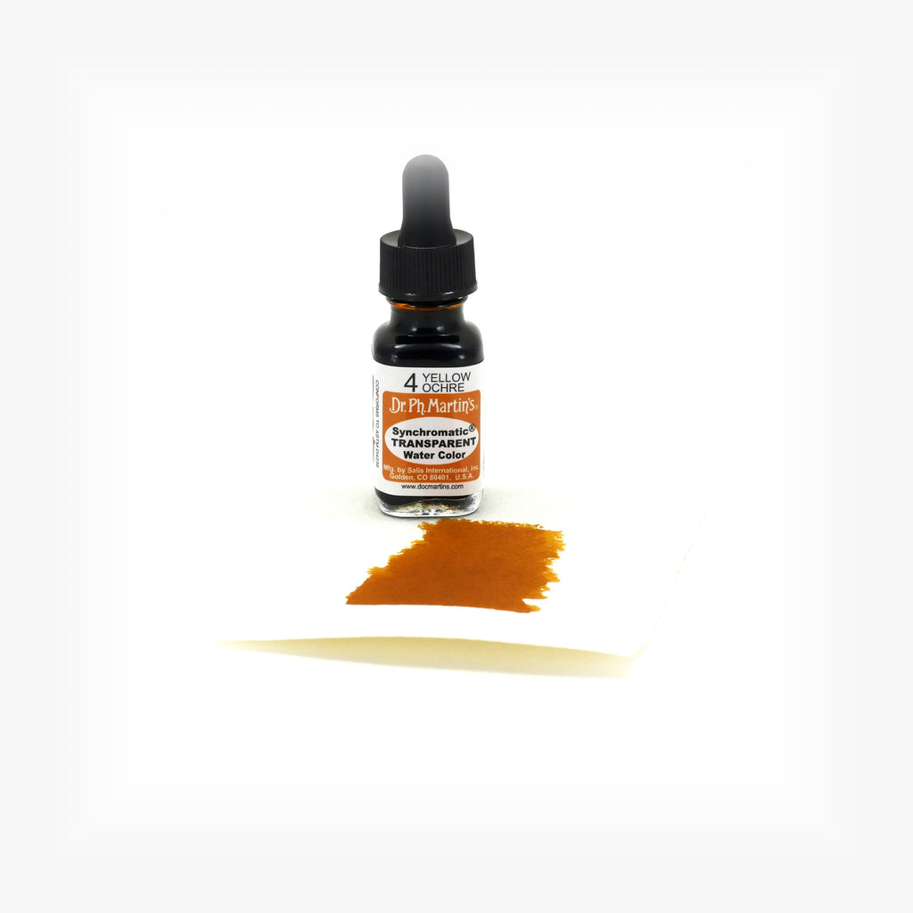 Dr. Ph. Martin's Synchromatic Transparent Water Color, 0.5 oz, Yellow Ochre (4)