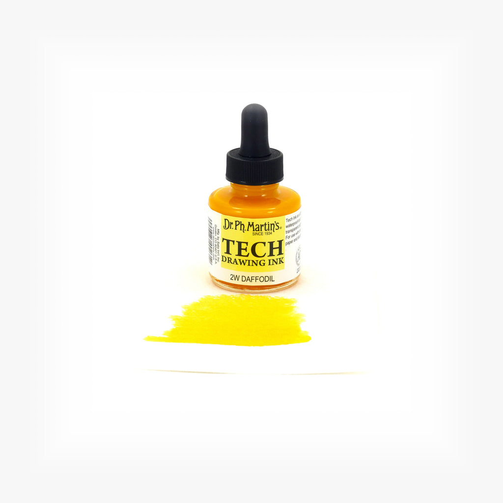 Dr. Ph. Martin's TECH Drawing Ink, 1.0 oz, Daffodil (2W)